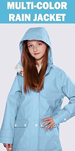 Weatherproof rain jacket/windbreaker for kids