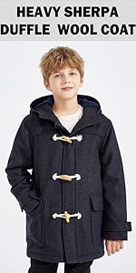 boys duffle wool coat