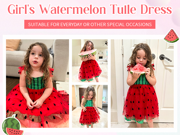 Kids Girl Watermelon Dress