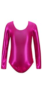 hotpink long sleeve gymnastic shorts