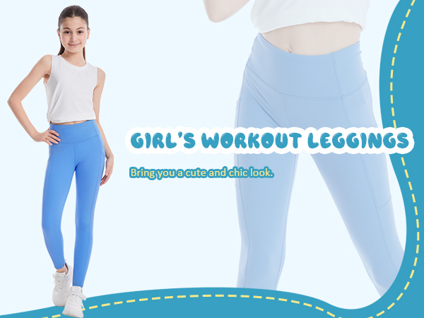 Girls Workout Leggings Kids