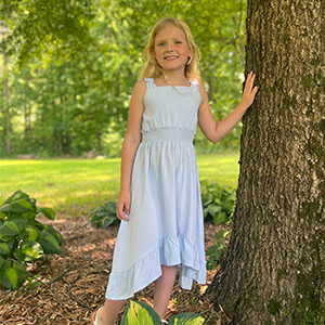 light blue girl sundress.