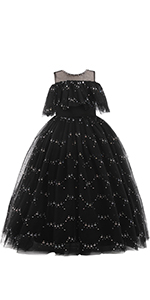 girls dress sequin black