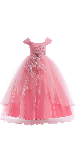 girls pink dress