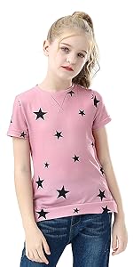 Pink Star Tee for Girls