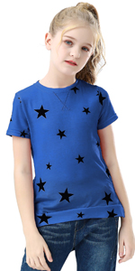 Blue Star Tee for Girls