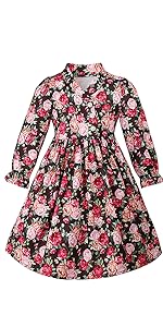 Girls long sleeve party dress