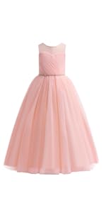 Flower Girl Wedding Tulle Dress 2555LL Pink