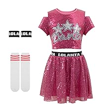 girls sequin costume skirts set