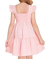 Girls summer dress girls dresses girls casual dress girls ruffle dress girls swiss dot midi dress