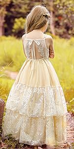 Boho Flower Girl Dress