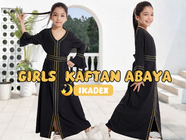 muslim dresses for girls muslim kids prayer hijab abaya maxi dress set islamic girls jilbab