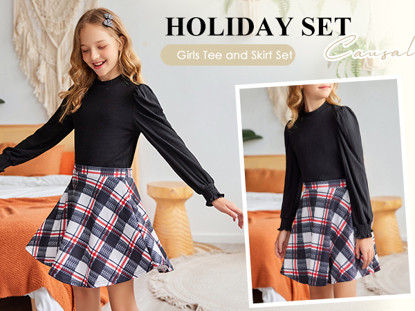 girls skirt set 6181 A6