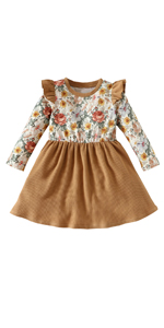 Fall winter floral dresses