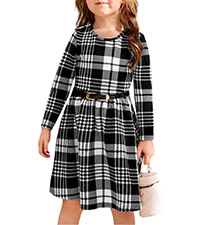 Girls Plaid Dress