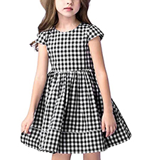 Girls Plaid Dress