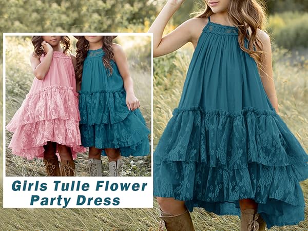 Lace Flower Girl Dresses For Wedding Guest