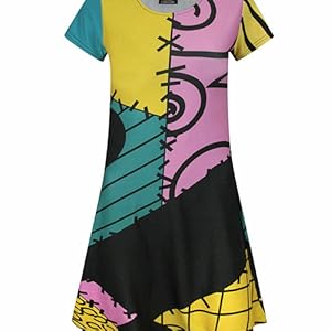 Front of Nightmare Before Christmas Sally dress