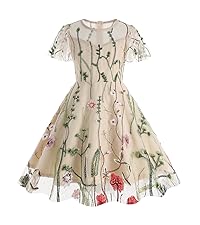 Floral Embroidery Dress