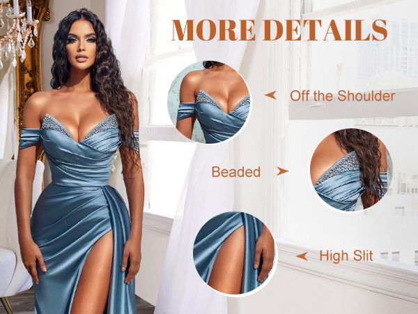 satin bridesmaid dresses