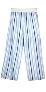 summer girls pants; teen girl pants; 7-16 pants; girls wide leg pants; palazzo pants