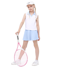 girl polo shirt and skirt sets