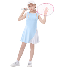 girls pleated tennis dress