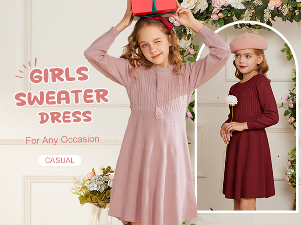 girls sweater dress