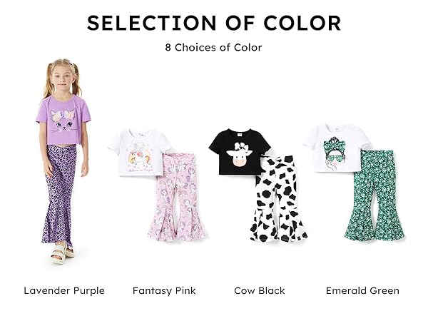 toddler girl bell bottoms clothing set