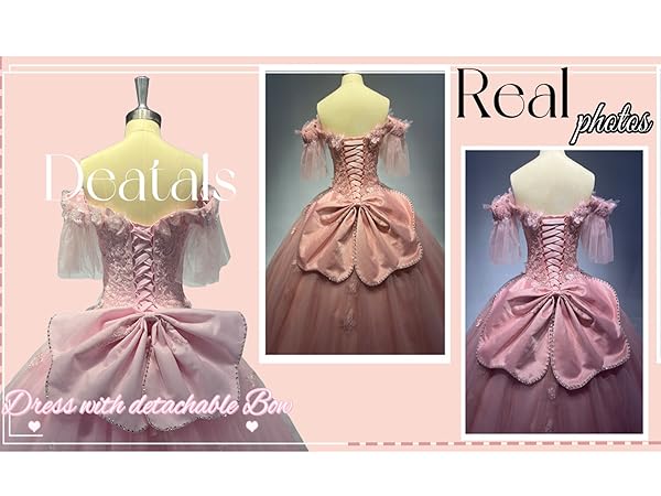 lace quinceanera dresses with detachable bow