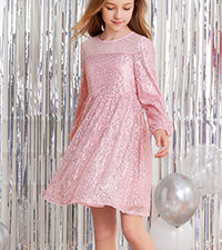 girl long sleeve dress