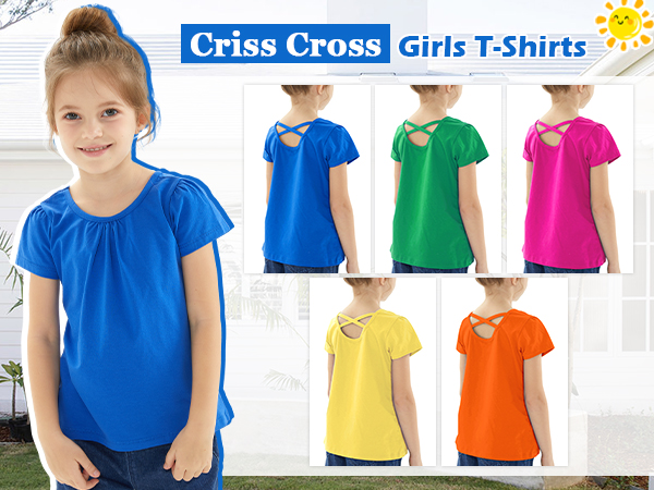 girl criss cross shirt size