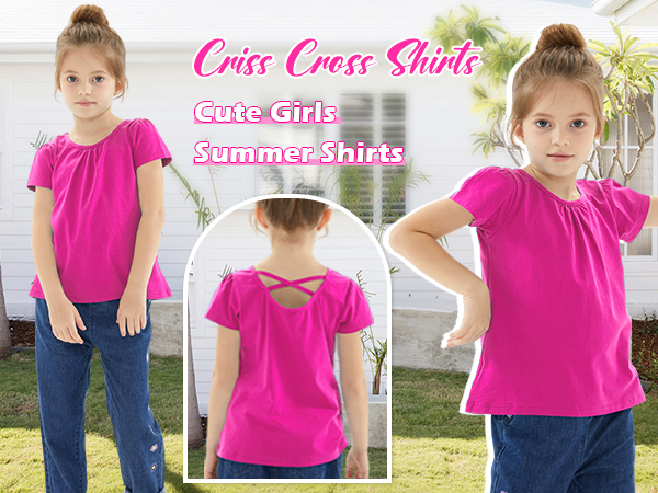 girl criss cross shirt size