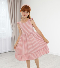 girls striped dress