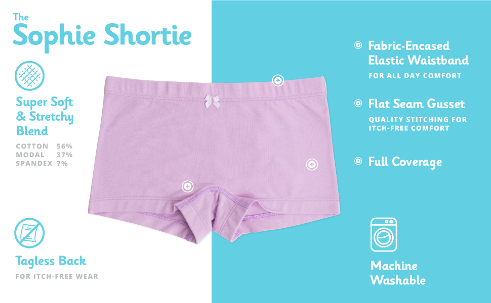 Sophie Shortie Girls Underwear Clothing Cotton Modal