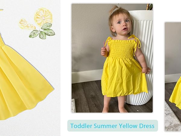 toddler girls yellow dress