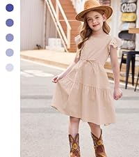 Girls Beige Dress