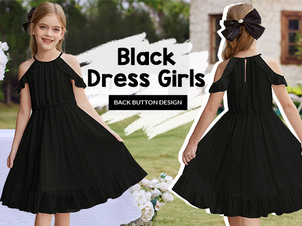 girls black dress