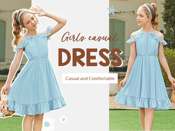 light blue dress for girls