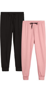 Sweet Hearts Girls'' Sweatpants - 2 Pack Active Fleece Lined Yummy Jogger Pants