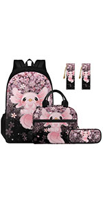 axolotl Backpack Sets