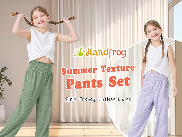 girls sets 2 piece long pants outfits loungewear jumpsuts