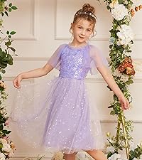 Girls Purple Party Dress