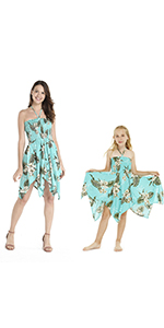 Hawaii Hangover Mother Daughter Matching Gypsy Dress Sets