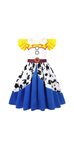 Cowgirls Costume for Girls Toddler Princess Jessie Dress Halloween Outfit Birthday Party Dresses 