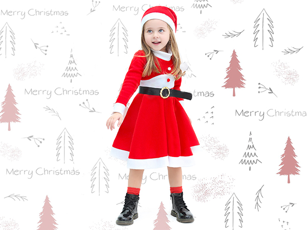 vestidos de navidad para niñas girls holiday dresses size 10-12 little girl christmas dress