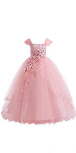 girls pink dress