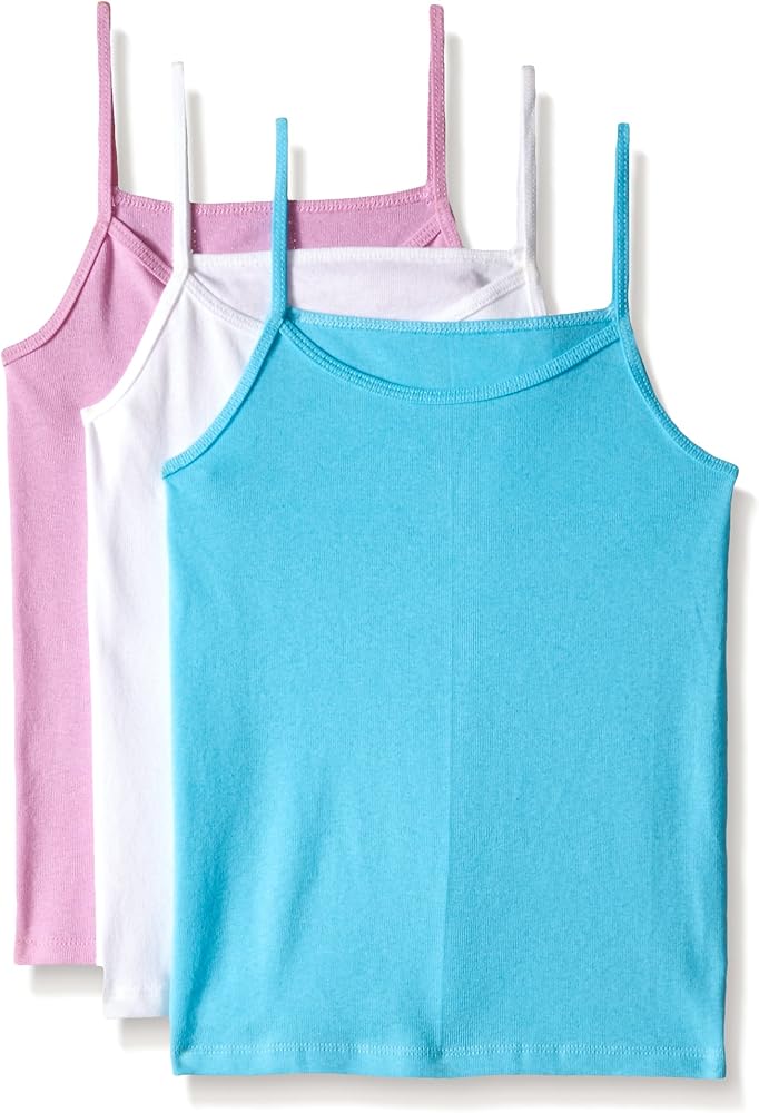 Fruit of the Loom Big Girls' Assorted Cami (Pack of 3)