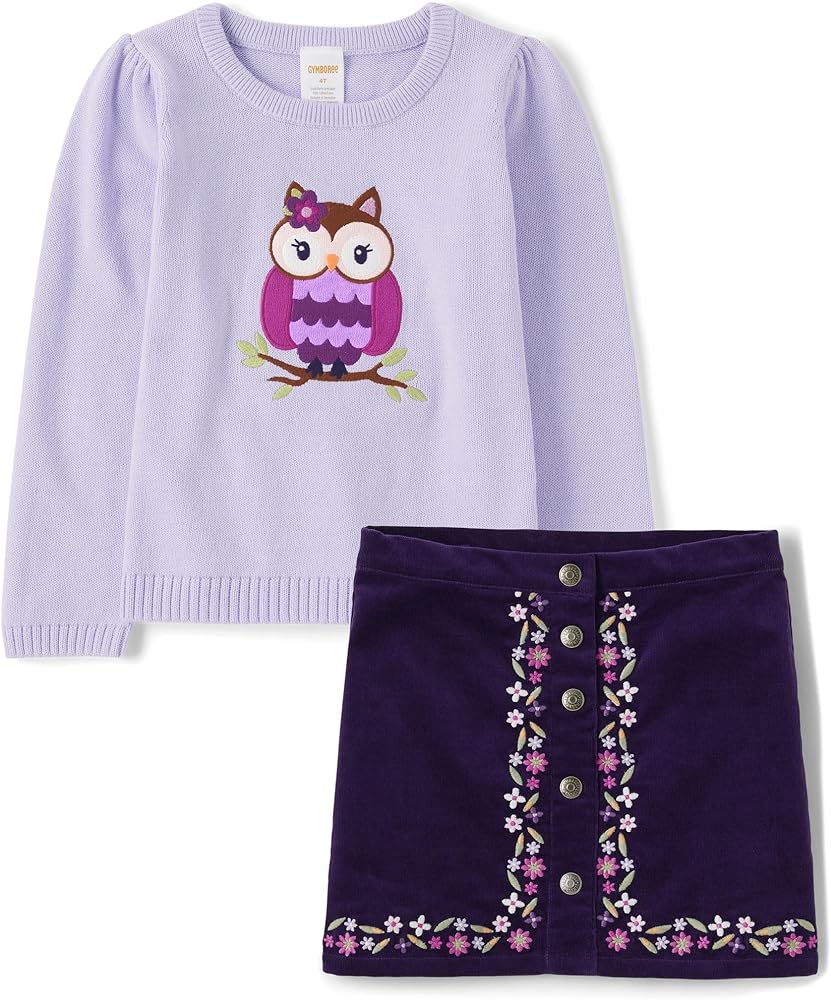 Gymboree Girls Skirt and Shirt, Matching Toddler Outfit