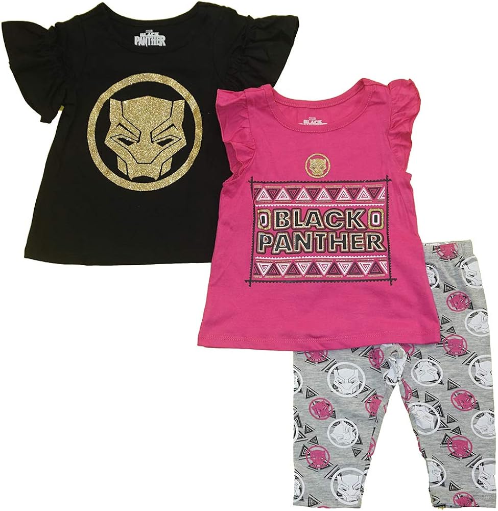 Marvel Little Girls Three-Piece Capri Legging Set